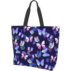 Flower Sugar Skull Tote Bags Reusable Women Shoulder Travel Beach Bag Shopping Work Daily