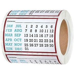 Removable Food, Freezer, Labels 250 Labels, 1.7 inches x 2.5 inches