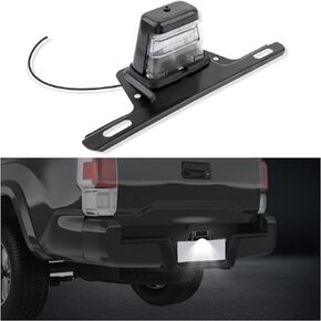 License Plate Light Kit with Trailer License Plate Holder,Waterproof LED License Plate Light Assembly for Light Illumination,Tag Lights for License Plate for 12V Trailer,Truck,RV