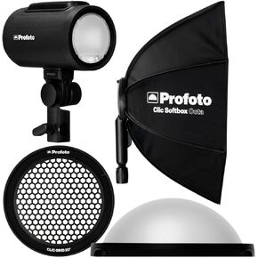 Profoto A2 Monolight - Powerful Studio Lighting Solution with Wireless Connectivity - Professional Photography Lighting Gear Bundle with Softbox, Dome, and Grid 20 (Degrees) (4 Items)