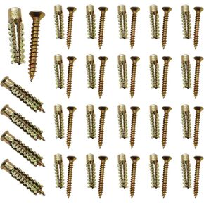 50 قطعة من مرساة الحائط الفولاذية شديدة التحمل مع مجموعة براغي، 25 مجموعة M6 (6x32 مم) مثبتات جدارية معدنية على شكل شجرة مع براغي للجدار الخرساني، والجدار المجوف، والجدار الخشبي ودعامة التلفزيون المتصاعدة K1-048 in Kuwait