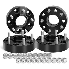 فواصل عجلات Dynofit 1.5 بوصة لـ Je/ep JK XK WJ WK، 5x5(5x127) HubCentric 71.5 مم خيط 1/2"-20 لـ 07-2018 Wrangle JKU Sahara Rubicon، 1999-2010 Grand Cherokee، Commander XK، فاصل ألومنيوم مُشكل، 4 جهاز كمبيوتر شخصى