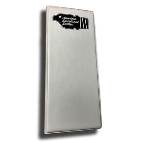 American Directional Driller, Grey Vinyl Hardcover Tally Book (8.25")