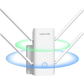 WAVLINK AX3000 WiFi 6 Extender Signal Booster for Home,3000Mbps Dual Band (5GHz/2.4GHz) WiFi Repeater up to 2000sq.ft,WiFi Repeater Signal Booster with Gigabit Ethernet Port,Access Point,1-Tap Setup