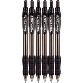 Paper Mate Profile Retractable Ballpoint Pens, 1.4mm, Bold Point, 6-Count (Black)