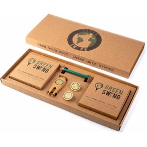 Green Swing Bamboo Golf Gift Set | Golf Tees & Golf Accessories | Strong Sustainable Biodegradable in Saudi Arabia