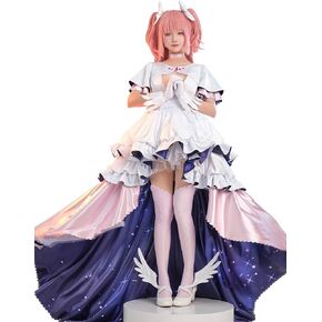 miccostumes Women's Costume Anime Magical Girls Cosplay kawaii puffy Star Dress and Gloves with Thigh Socks and Headdress