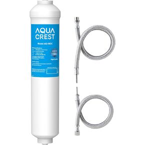 AQUA CREST 5KDC Under Sink Water Filtration System, Direct Connect Under Sink Water Filter, Reduces PFAS, PFOA/PFOS, Chlorine, NSF/ANSI Tested 5K Gallons Ultra High Capacity, USA Tech