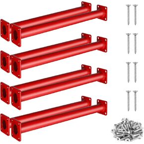 Monkey Bars for Backyard - TAYUQEE 16.5in Heavy Duty Metal Monkey Bars for Kids, 8 PCS Playset Monkey Bar Rods with Mounting Plates and Powder Coating for Indoor Outdoor Backyard Playground
