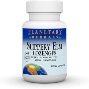 Planetary Herbals Slippery Elm Lozenges, 24 Count