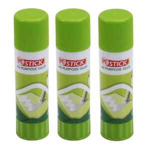 3pcs 3D Printer Glue Sticks, Solid Stickers for 3D Printer Hot Bed Print Filament PLA ABS PET PETG and Other More (3pcs)