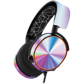 MightySkins Skin Compatible with SteelSeries Arctis 5 Gaming Headset - Rainbow Zoom | Protective, Durable, and Unique Vinyl wrap Cover | Easy to Apply, Remove, and Change Styles | Made in The USA