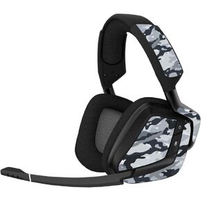 MightySkins Skin Compatible with Corsair Void Pro Gaming Headset - Gray Camouflage | Protective, Durable, and Unique Vinyl Decal wrap Cover | Easy to Apply, Remove | Made in The USA