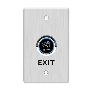 IR Infrared Sensor No Touch Exit Button Door Switch,NO&NC Stainless Steel,Release Switch for Access Control Systems Gates and Garage Openers (SI702)