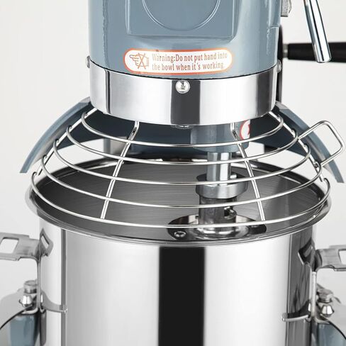 10QT Commercial Food Mixer with Timing Function, Heavy Duty Commercial Mixer 450W, Stainless Steel Bowl Commercial Electric Food Mixer with 3 Speeds Adjustable, Perfect for Bakery Pizzeria in Kuwait