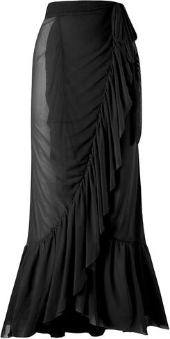 Women One-Piece Swimsuit with Cover up Wrap Skirt Sarong Bathing Suit Beach Outfit Summer in Saudi Arabia