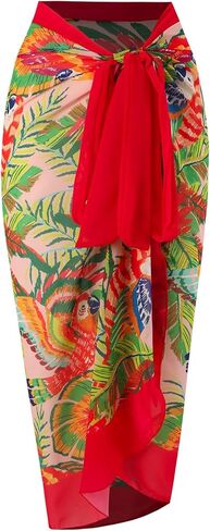 Women One-Piece Swimsuit with Cover up Wrap Skirt Sarong Bathing Suit Beach Outfit Summer in Saudi Arabia