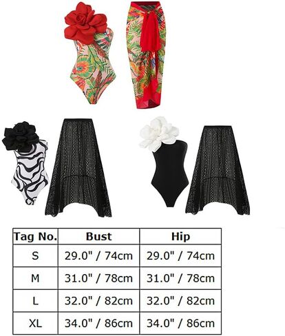 Women One-Piece Swimsuit with Cover up Wrap Skirt Sarong Bathing Suit Beach Outfit Summer in Saudi Arabia