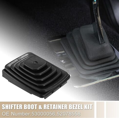 X AUTOHAUX 1 Set Shifter Boot and Retaining Bezel Kit لسيارة جيب رانجلر TJ 1997-2004 رقم 53000056/52078558 in Saudi Arabia