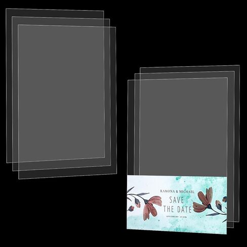 50 PCS Acetate Sheets Clear Acetate Sheets Plastic Heat Resistant, 4.3x6.3inch Blank Mylar Stencil Sheets Template Plastic for Quilting Stencils Vinyl Cutting and Crafts Album Photo in Saudi Arabia