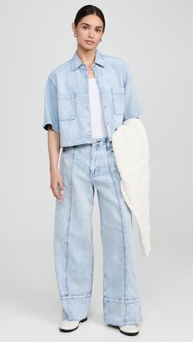 بلوزة Lenna للسيدات ذات وزن الريش الفائق من rag &bone in Saudi Arabia