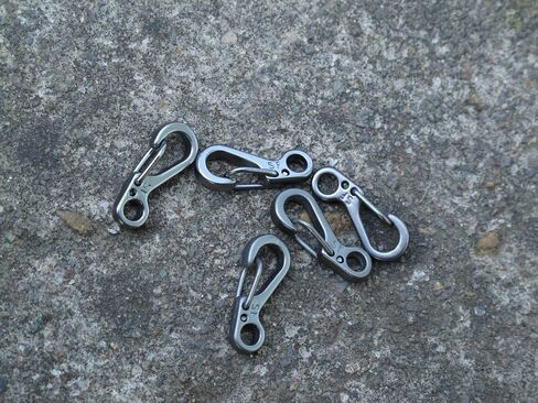 10PCS Mini SF Keychain Carabiners EDC Paracord Clips Clasps for Paracord Backpack Camping Bottle Outdoor Gears in Saudi Arabia