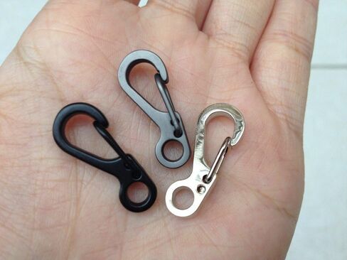 10PCS Mini SF Keychain Carabiners EDC Paracord Clips Clasps for Paracord Backpack Camping Bottle Outdoor Gears in Saudi Arabia