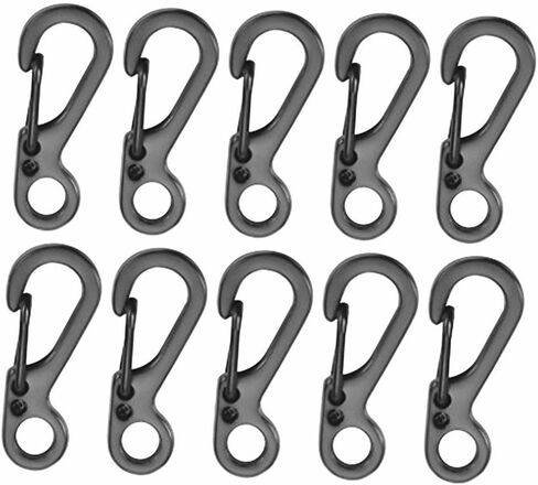 10PCS Mini SF Keychain Carabiners EDC Paracord Clips Clasps for Paracord Backpack Camping Bottle Outdoor Gears in Saudi Arabia