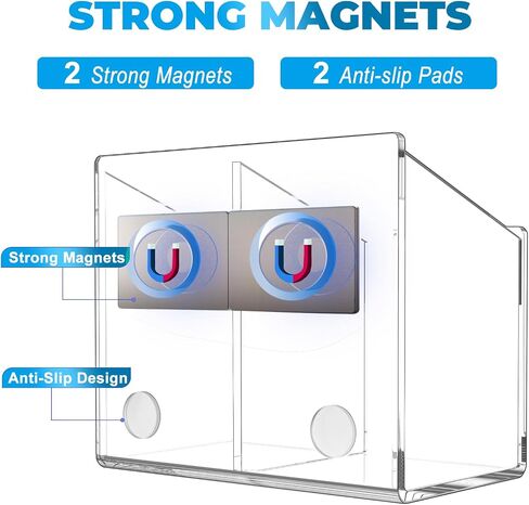 Magnetic Marker Holder for Whiteboard, Magnetic Pen Pencil Holder, Magnetic Dry Erase Marker Holder, Adhesive Strong Magnet Marker Cup Organizer for Whiteboard, Fridge, School, Classroom in Saudi Arabia