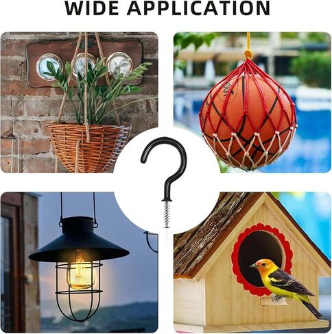 30 قطعة من خطافات الأكواب، خطاطيف تعليق السقف، خطافات كأس المسمار، خطاطيف تثبيت سوداء شديدة التحمل، حامل خطاف للأكواب للتعليق، مفتاح كوب الشاي، للاستخدام الداخلي والخارجي in Kuwait