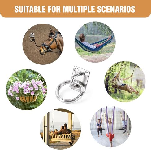 سقف هوك وسادة العين لوحة 304 الفولاذ المقاوم للصدأ جدار جبل هوك الثقيلة للتعليق (M9) in Kuwait