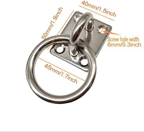 سقف هوك وسادة العين لوحة 304 الفولاذ المقاوم للصدأ جدار جبل هوك الثقيلة للتعليق (M9) in Kuwait