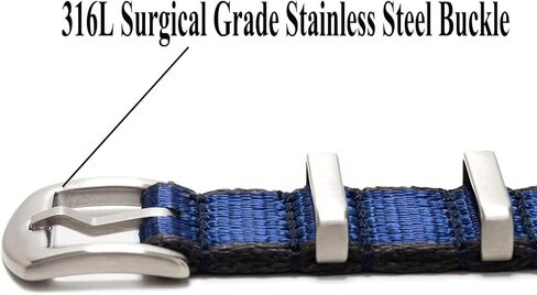 Onthelevel 20mm 22mm Watch Strap for Men Women - Premium Waterproof Ballistic Nylon Watch Band with Multiple Colorways in Kuwait