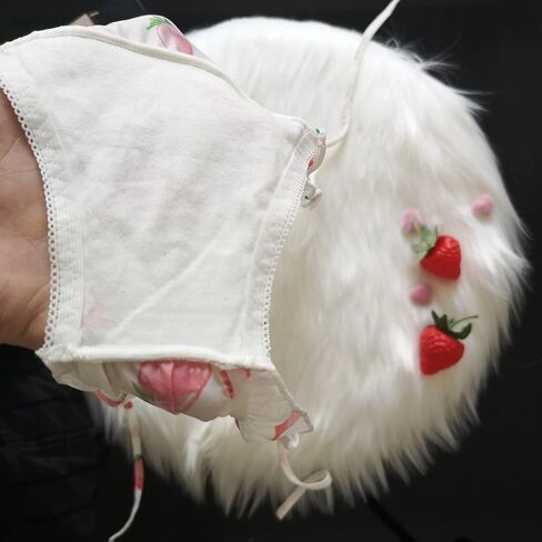 4 Pack Japanese Girl Underwear Strawberry Pattern Panties Women's undies Pants Briefs Sexy Ribbon Adjustable Sides Tie… in Kuwait