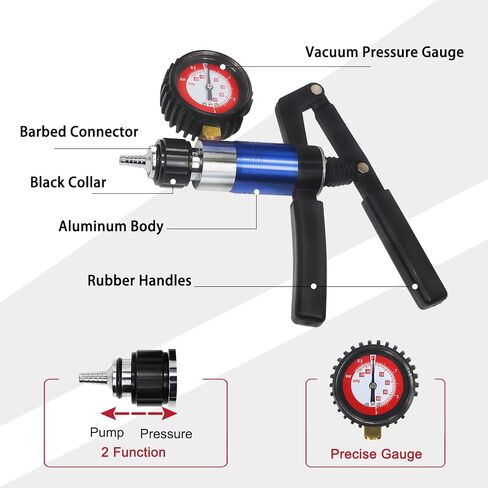 مجموعة أدوات نزيف الفرامل والقابض اليدوية، مضخة تفريغ يدوية، جهاز اختبار ضغط الفرامل، أداة نظام نزيف سائل الفرامل مع حقيبة محول in Kuwait