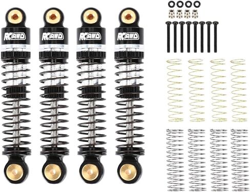 RCAWD 47 مللي متر FCX24 نوع الزيت للصدمات لـ FMS 1/24 FCX24 1/18 FCX18 سلسلة ممتص الصدمات الخلفي الأمامي ترقيات الجزء الأحمر in Kuwait