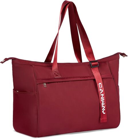 CANWAY Large Travel Tote Bag - Weekender Duffle Bag for Women, Carry on Duffel Bag with Multi Pockets for Travel/Shop/Gym in Saudi Arabia