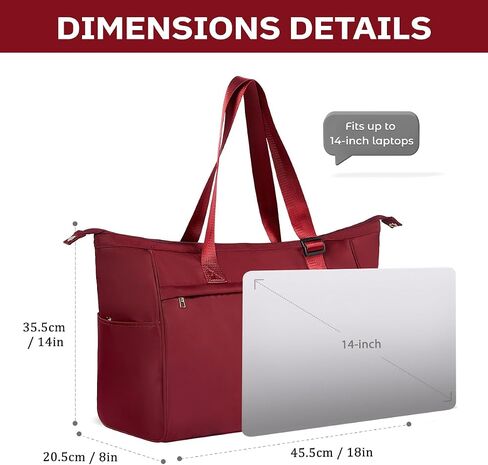 CANWAY Large Travel Tote Bag - Weekender Duffle Bag for Women, Carry on Duffel Bag with Multi Pockets for Travel/Shop/Gym in Saudi Arabia