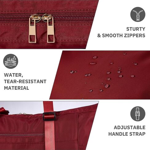 CANWAY Large Travel Tote Bag - Weekender Duffle Bag for Women, Carry on Duffel Bag with Multi Pockets for Travel/Shop/Gym in Saudi Arabia