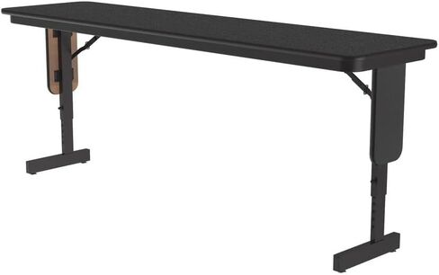 Panel Leg Adj (HPL) Seminar Tables, 18"x72", Black Granite in Saudi Arabia