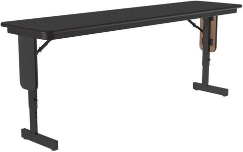 Panel Leg Adj (HPL) Seminar Tables, 18"x72", Black Granite in Saudi Arabia