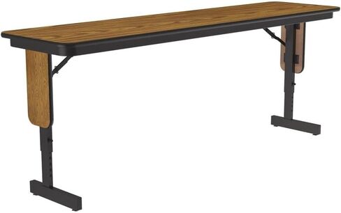 Panel Leg Adj (HPL) Seminar Tables, 18"x72", Black Granite in Saudi Arabia