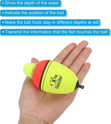 PATIKIL Lighted Fishing Slip Bobber, EVA Green Red LED Light Up Fishing Float for Night Fishing in Saudi Arabia
