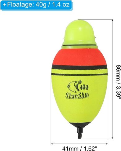PATIKIL Lighted Fishing Slip Bobber, EVA Green Red LED Light Up Fishing Float for Night Fishing in Saudi Arabia