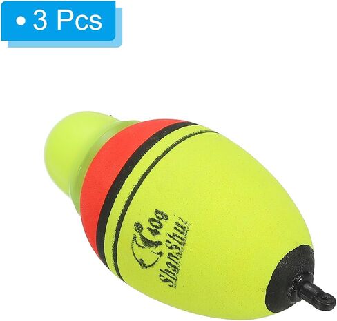 PATIKIL Lighted Fishing Slip Bobber, EVA Green Red LED Light Up Fishing Float for Night Fishing in Saudi Arabia