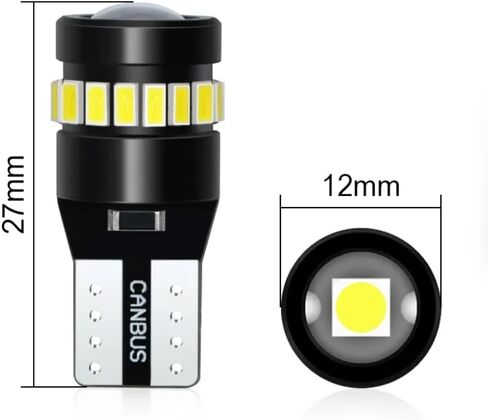 Premium 194 LED Bulb Error-Free with Projector & Canbus - 400 Lumens T10 194 LED Auto Bulbs - for Interior, Dome, Map, Door, Courtesy, License Plate Lights - Pack Of 2 (Orange) in Saudi Arabia