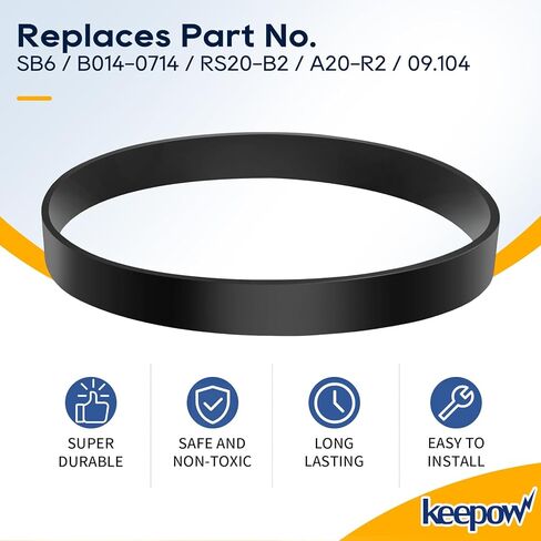 KEEPOW Replacement Belts for Simplicity 4000, 5000, 6000, 7000, 8000, Symmetry Upright Vacuum Series, Replace Part SB6 SB7 (2 Pack) in Kuwait