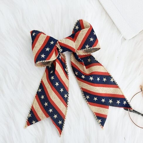 شريط TONIFUL الرابع من يوليو، شريط وطني، أشرطة سلكية باللونين الأحمر والأزرق والأبيض، نجوم وخطوط بمناسبة عيد الاستقلال في الرابع من يوليو، شريط العلم الأمريكي لديكور قوس إكليل الزهور (2-1/2 بوصة × 10 ياردة) in Kuwait