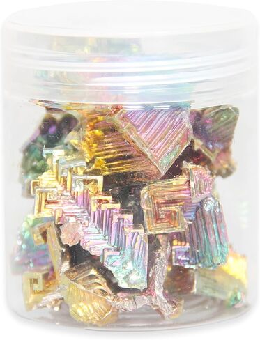 200g Natural Bismuth Bulk, 99.99% Pure Rainbow Bismuth Metal Crystal, Mineral Specimen, Bismuth Gemstone for Gift in Kuwait