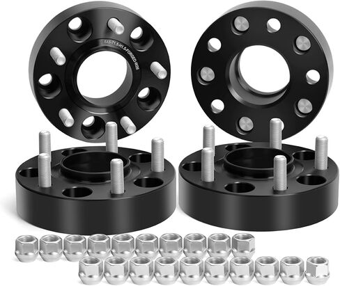 فواصل عجلات Dynofit 1.5 بوصة لـ Je/ep JK XK WJ WK، 5x5(5x127) HubCentric 71.5 مم خيط 1/2"-20 لـ 07-2018 Wrangle JKU Sahara Rubicon، 1999-2010 Grand Cherokee، Commander XK، فاصل ألومنيوم مُشكل، 4 جهاز كمبيوتر شخصى in Saudi Arabia